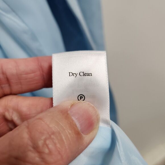 Coldwater Creek Womens Plus Linen Blend Blazer Size 22W Blue Embroidered Career - Picture 7 of 12